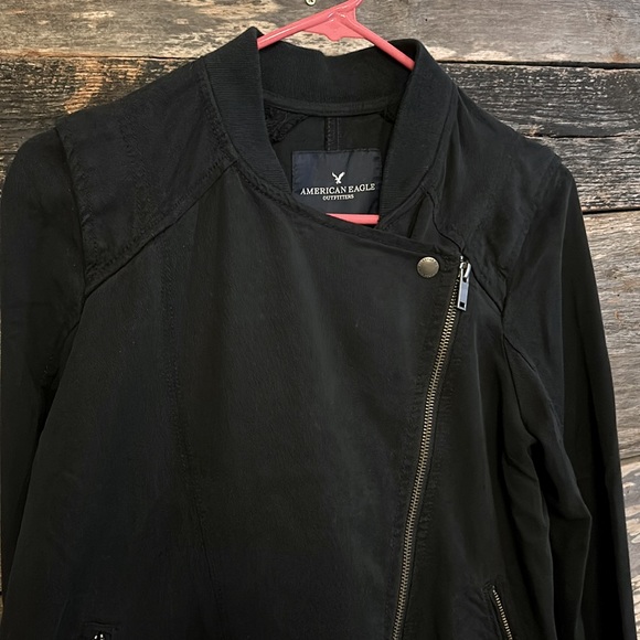 American Eagle Moto Asymmetrical Lightweight Jacket - Picture 7 of 13